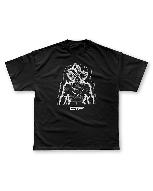GOKU "SAIYAN" OVERSIZED TEE IN BLACK