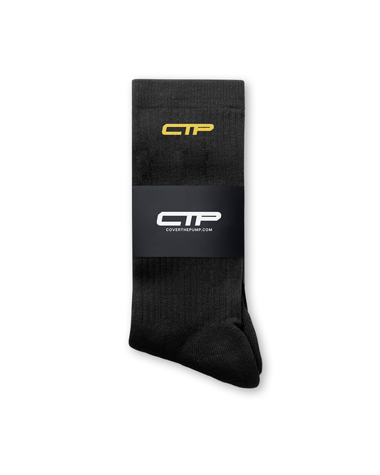 CTP "GOKU" GOLD SOCKS IN BLACK