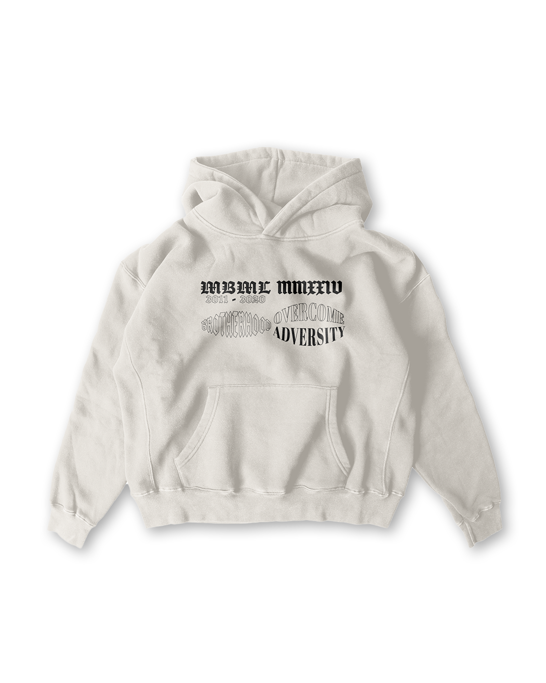 BROTHERHOOD EMBROIDERED HOODIE IN DESERT SAND