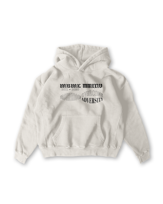 BROTHERHOOD EMBROIDERED HOODIE IN DESERT SAND