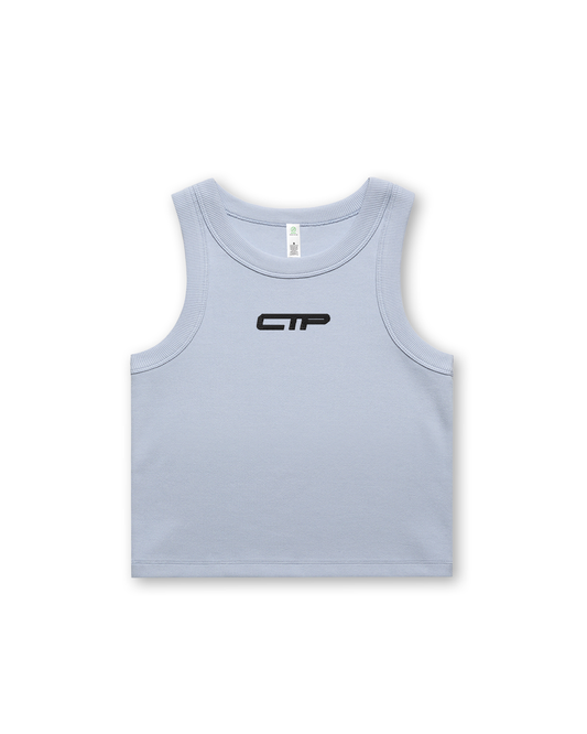 RIB CROP TANK IN MIST