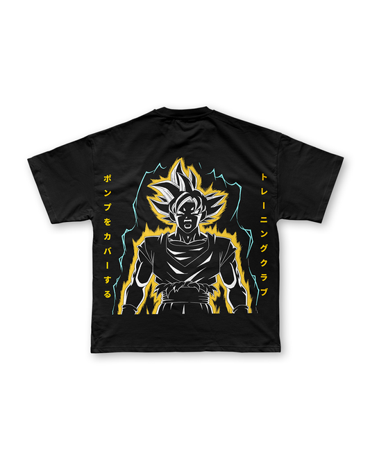 GOKU "KAMEHAMEHA" OVERSIZED TEE IN BLACK