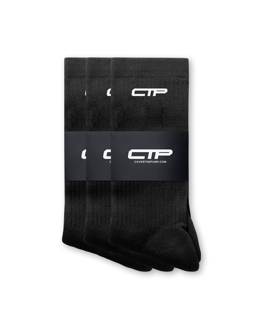 CTP ICON SOCKS IN BLACK (3 PACK)
