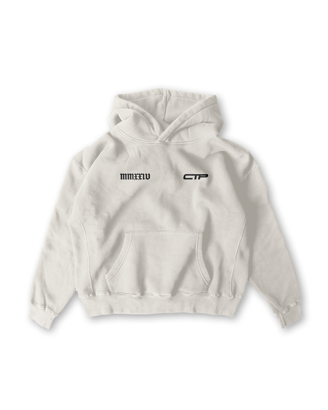 MMXXIV EMBROIDERED HOODIE IN DESERT SAND