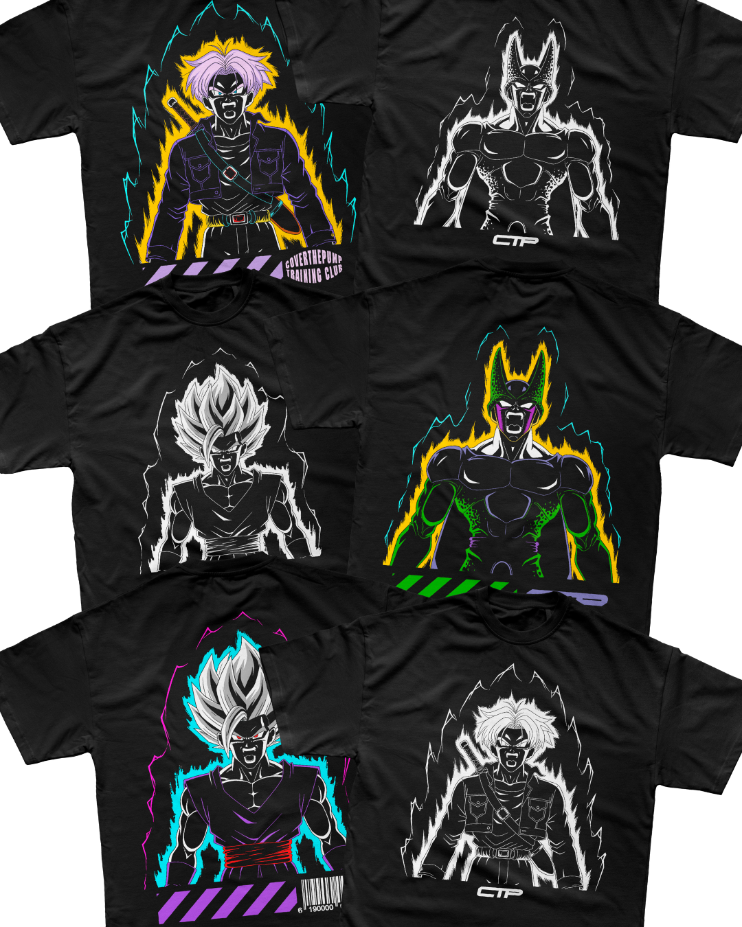 CTP x DBZ: Volume 2 Complete Bundle (6 Tees) COVERTHEPUMP