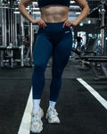 CTP “ELECTRA” SEAMLESS SCRUNCH LEGGINGS IN SAPPHIRE COVERTHEPUMP