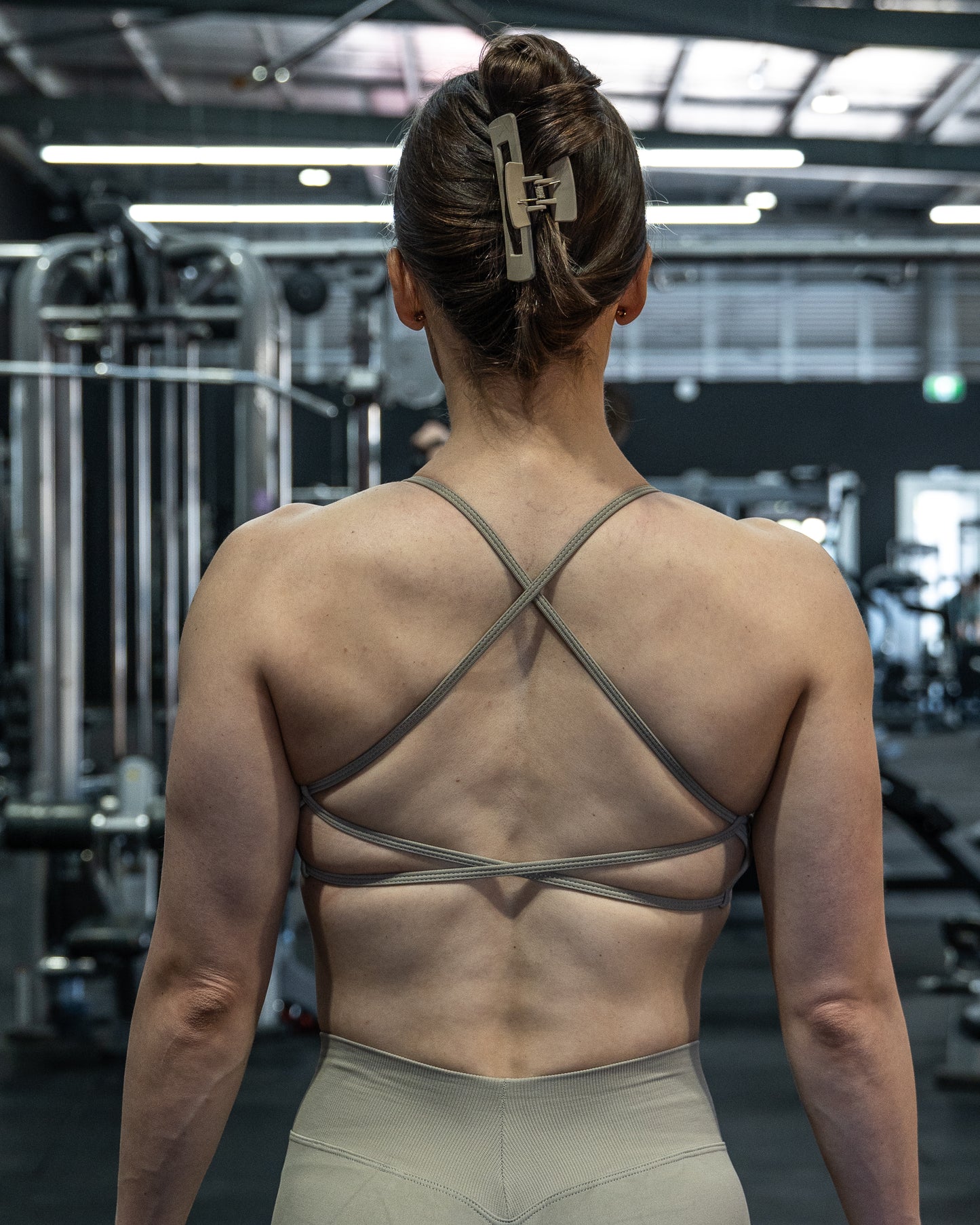 CTP “ELECTRA” SEAMLESS SPORTS BRA IN SAND