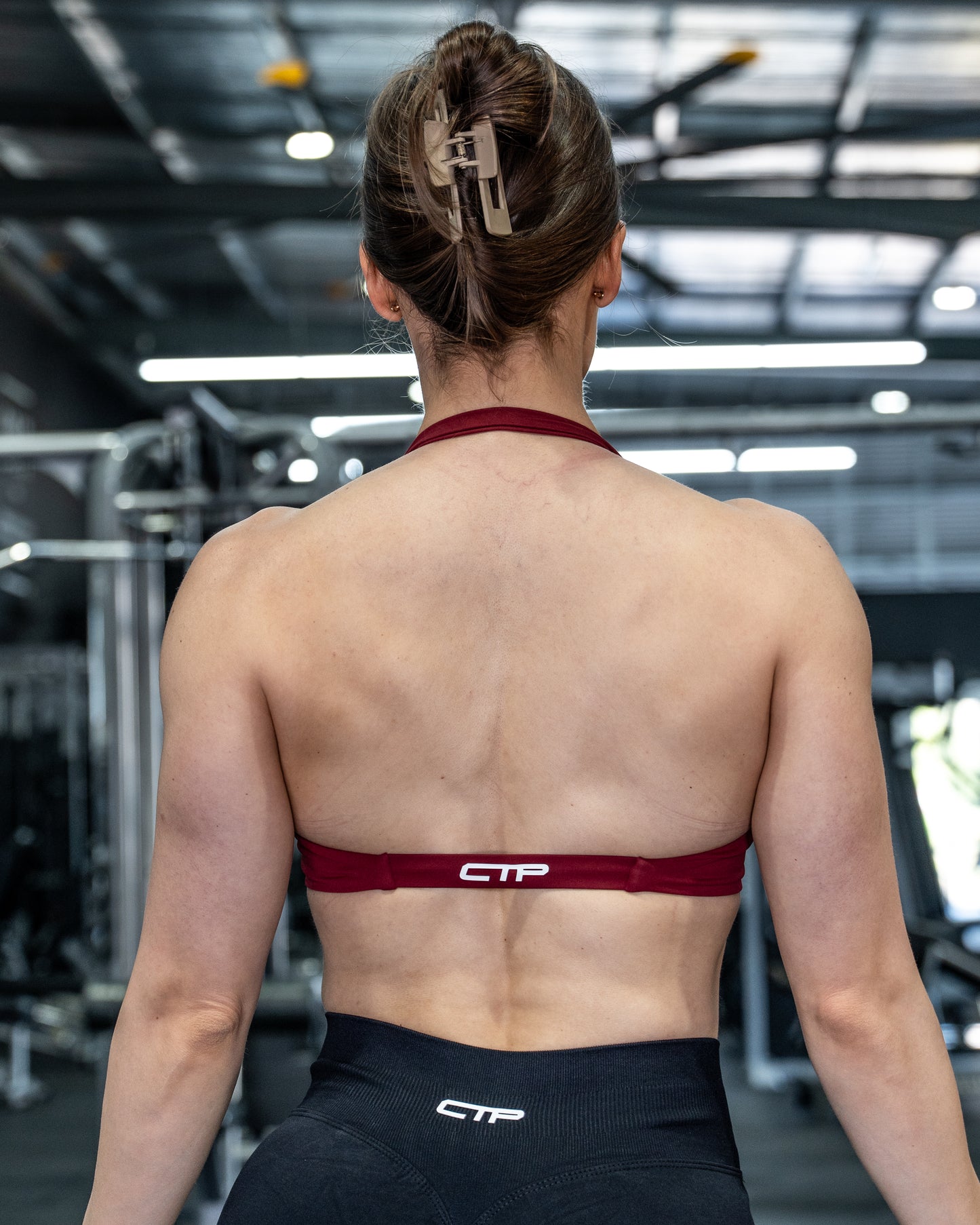CTP “VEGA” SEAMLESS TWIST BRA IN CRIMSON