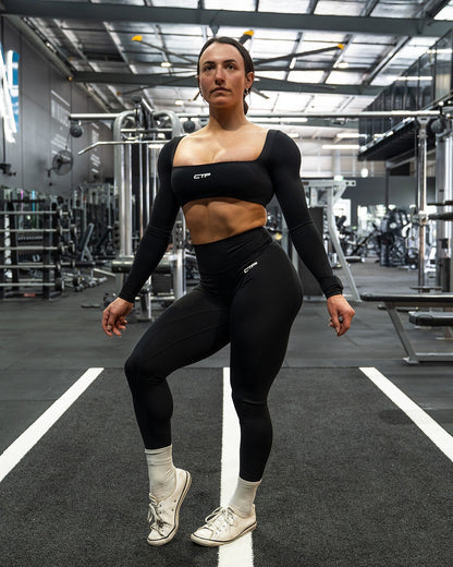 CTP “ESSENCE” SCRUNCH LEGGINGS IN BLACK