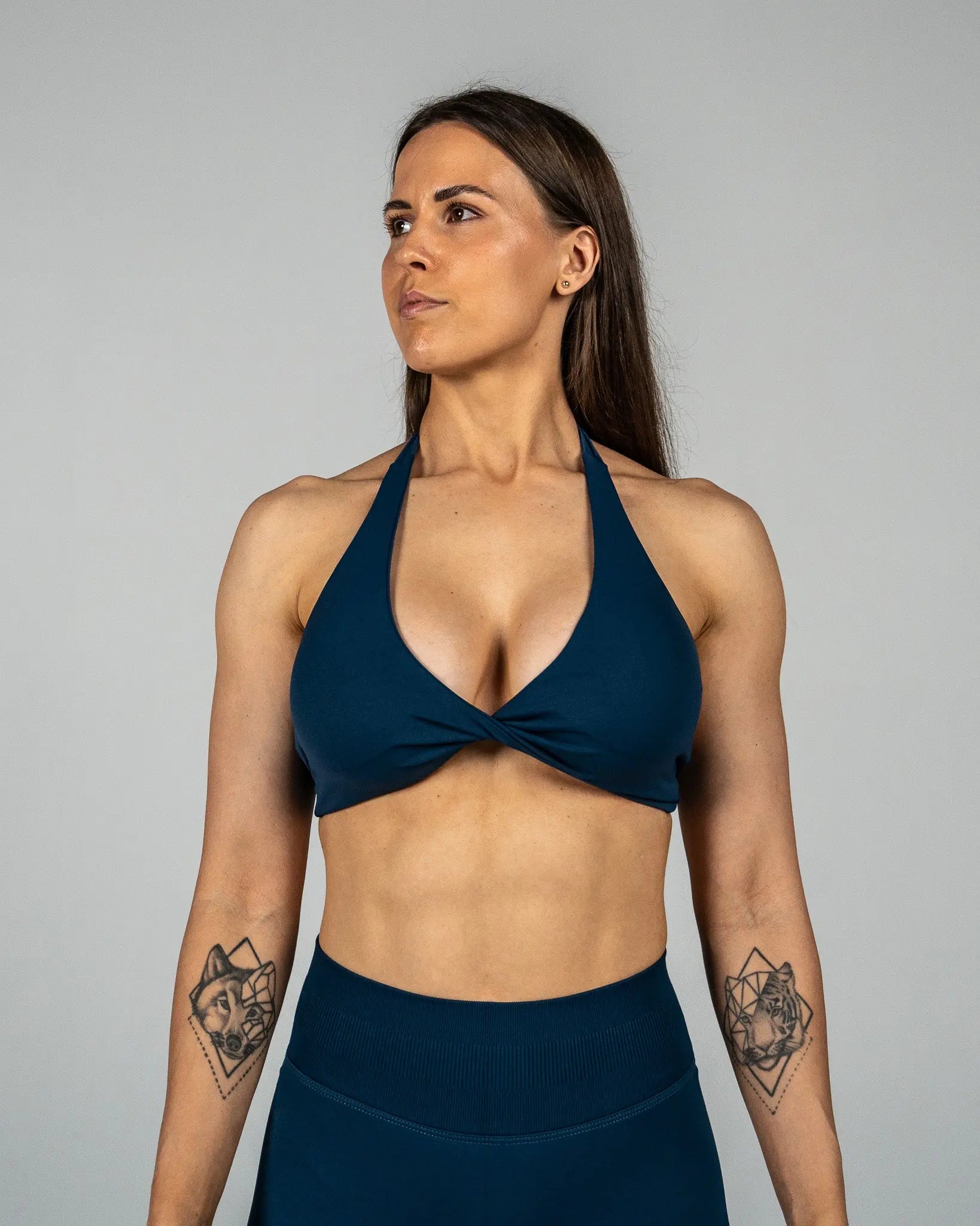 CTP “VEGA” SEAMLESS TWIST BRA IN SAPPHIRE COVERTHEPUMP