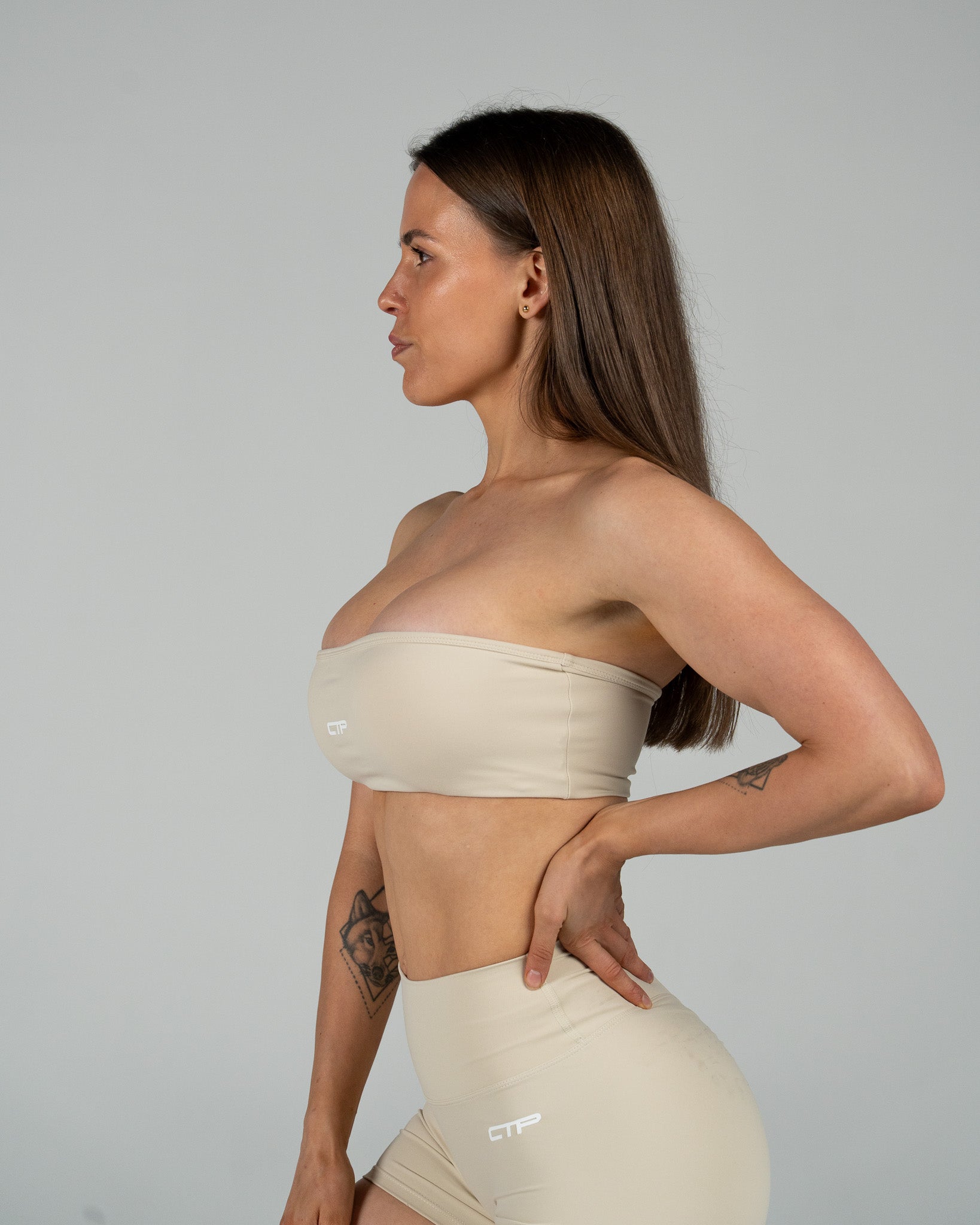 CTP “NOVA” BANDEAU IN VANILLA COVERTHEPUMP