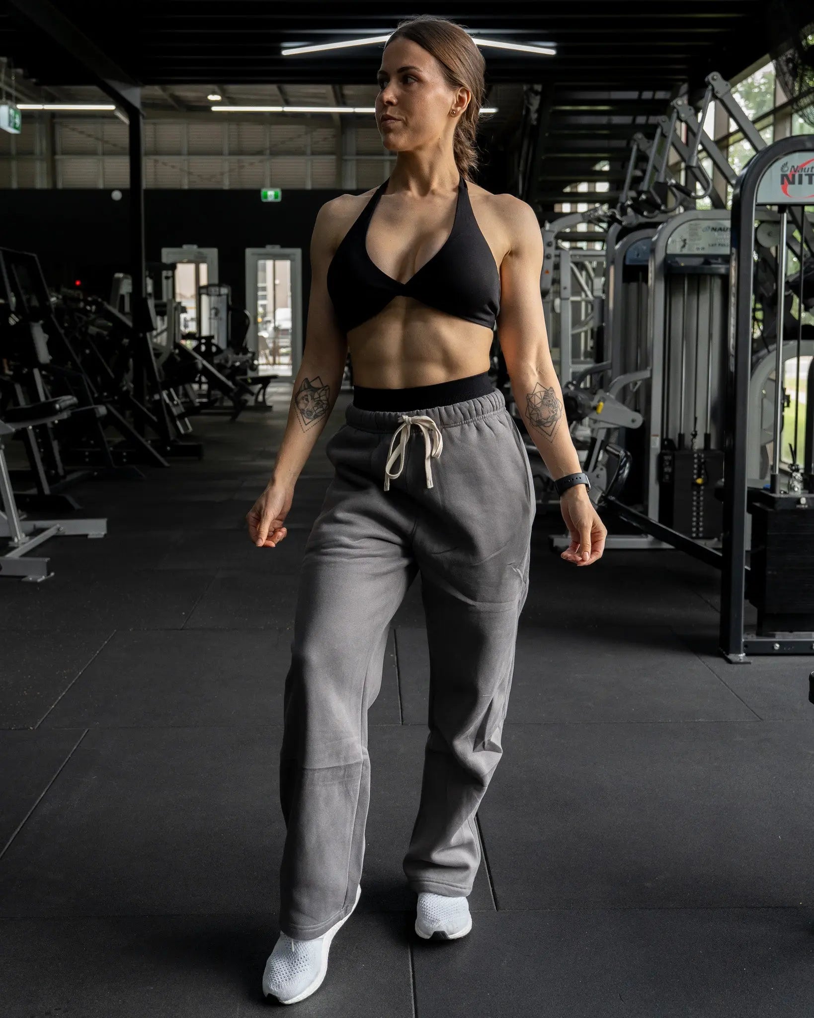 Recover Wide Leg Sweatpants In Pebble Grey COVERTHEPUMP