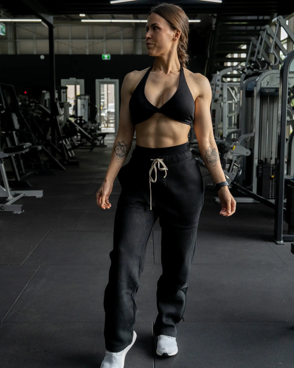 Recover Wide Leg Sweatpants In Midnight Black COVERTHEPUMP