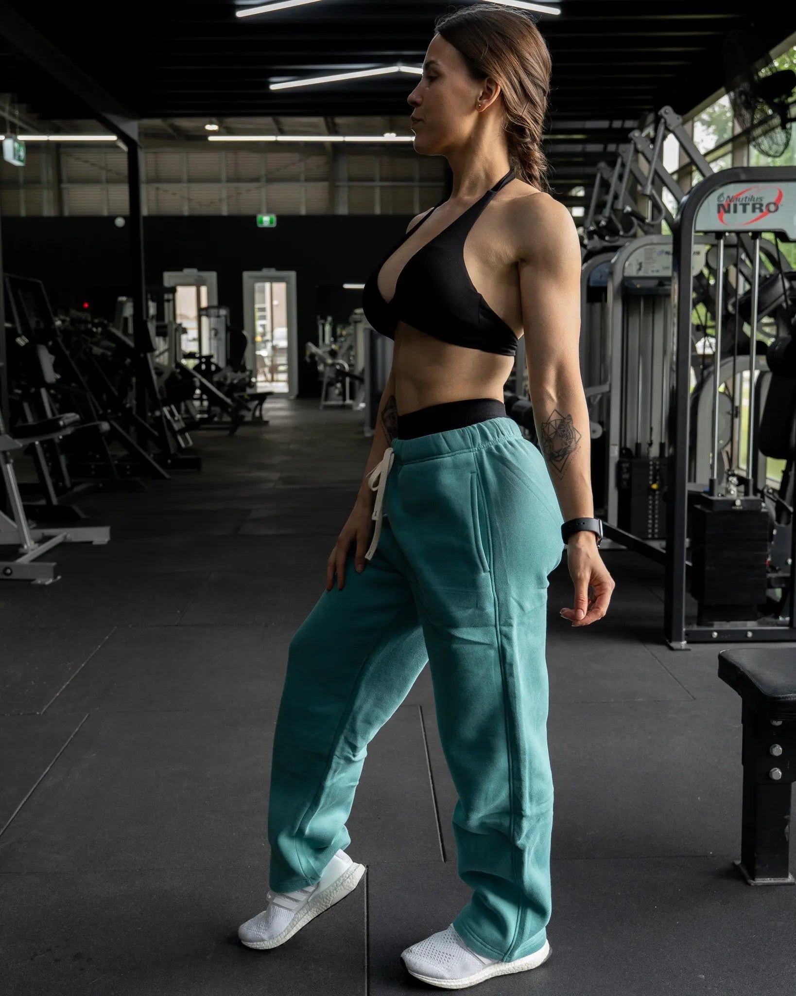 Recover Wide Leg Sweatpants In Ocean Mist COVERTHEPUMP