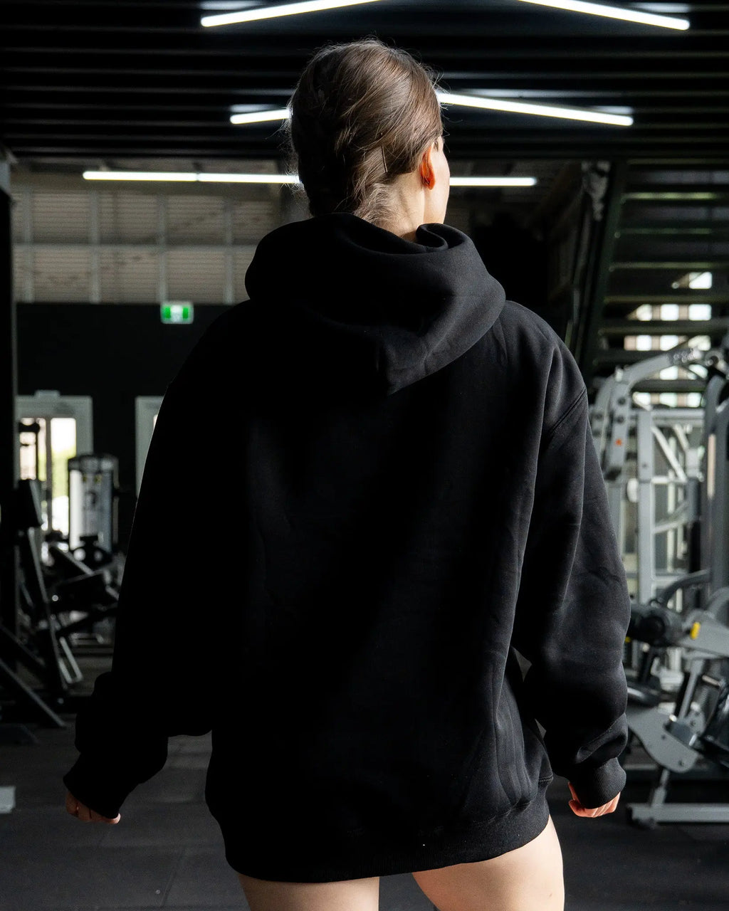 EMBROIDERED "INFERNO" UNISEX HOODIE IN BLACK X  WHITE FLAMES COVERTHEPUMP