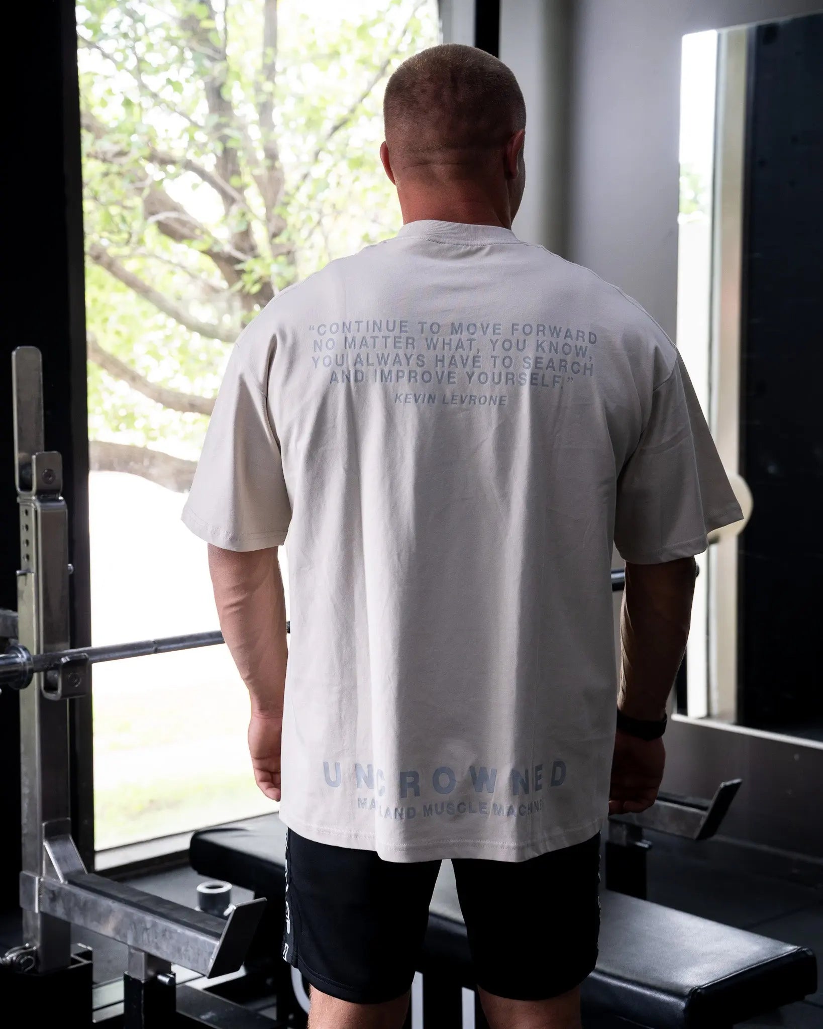 UNCROWNED OVERSIZED TEE IN SAND COVERTHEPUMP