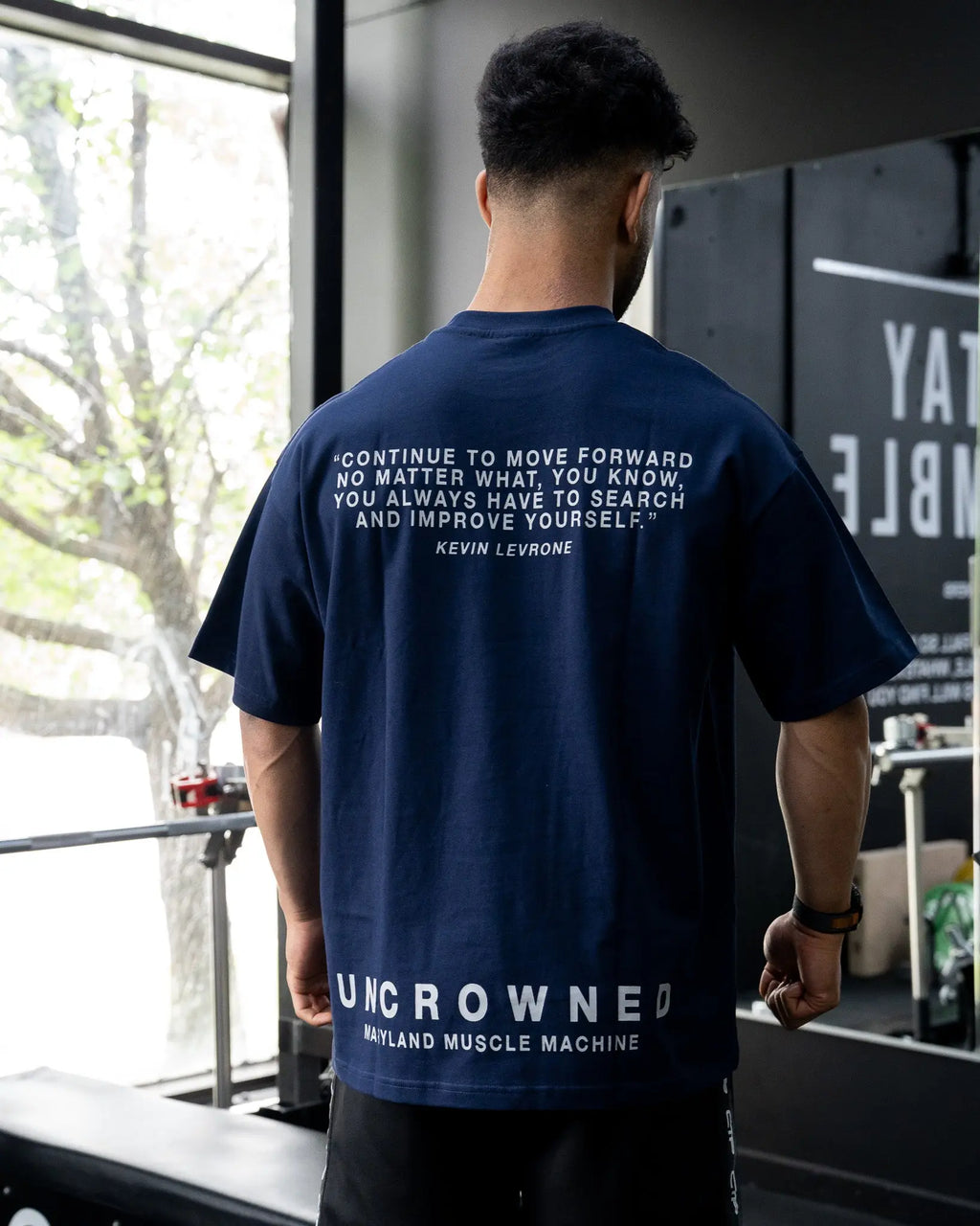 UNCROWNED OVERSIZED TEE IN SAPPHIRE COVERTHEPUMP