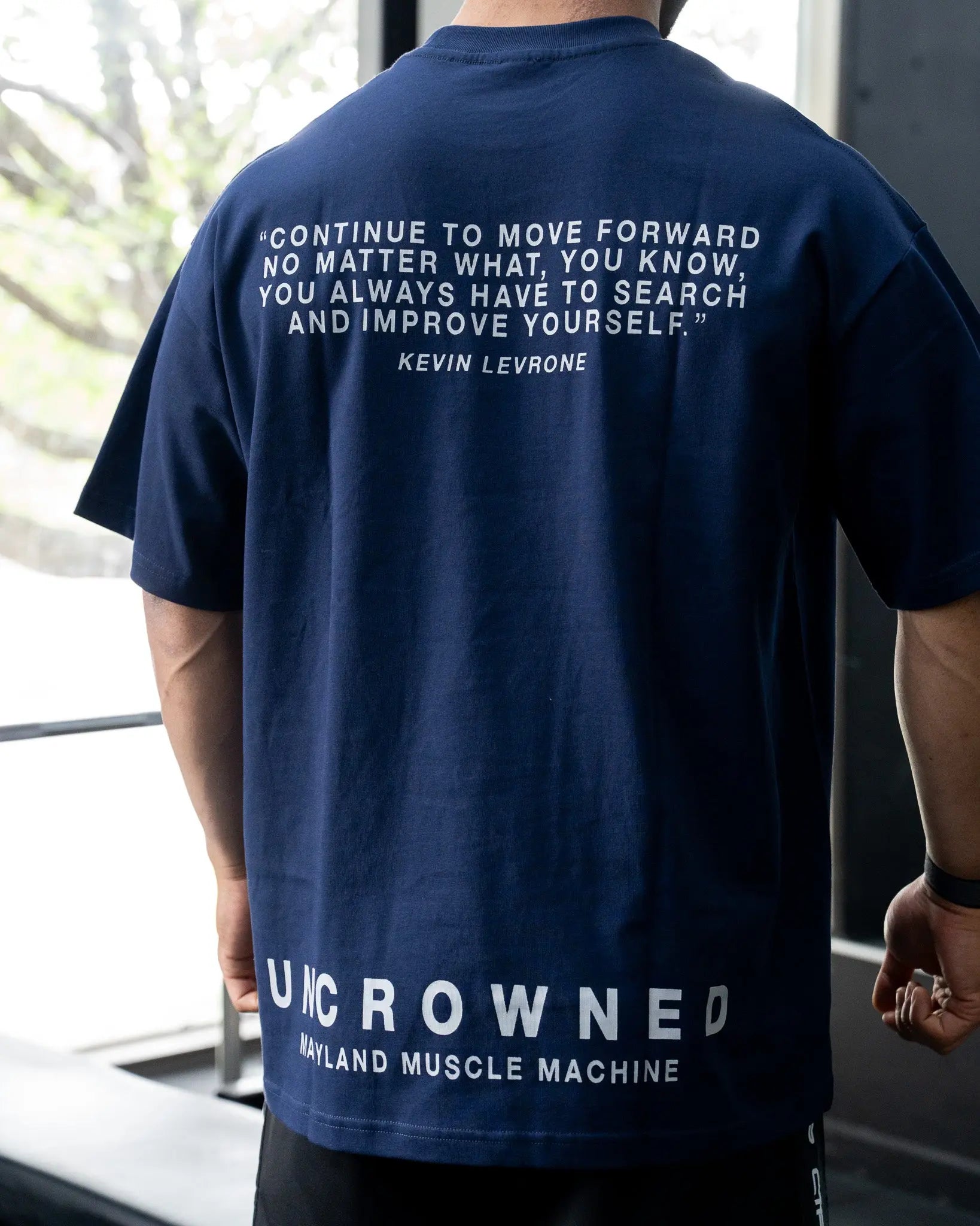 UNCROWNED OVERSIZED TEE IN SAPPHIRE COVERTHEPUMP