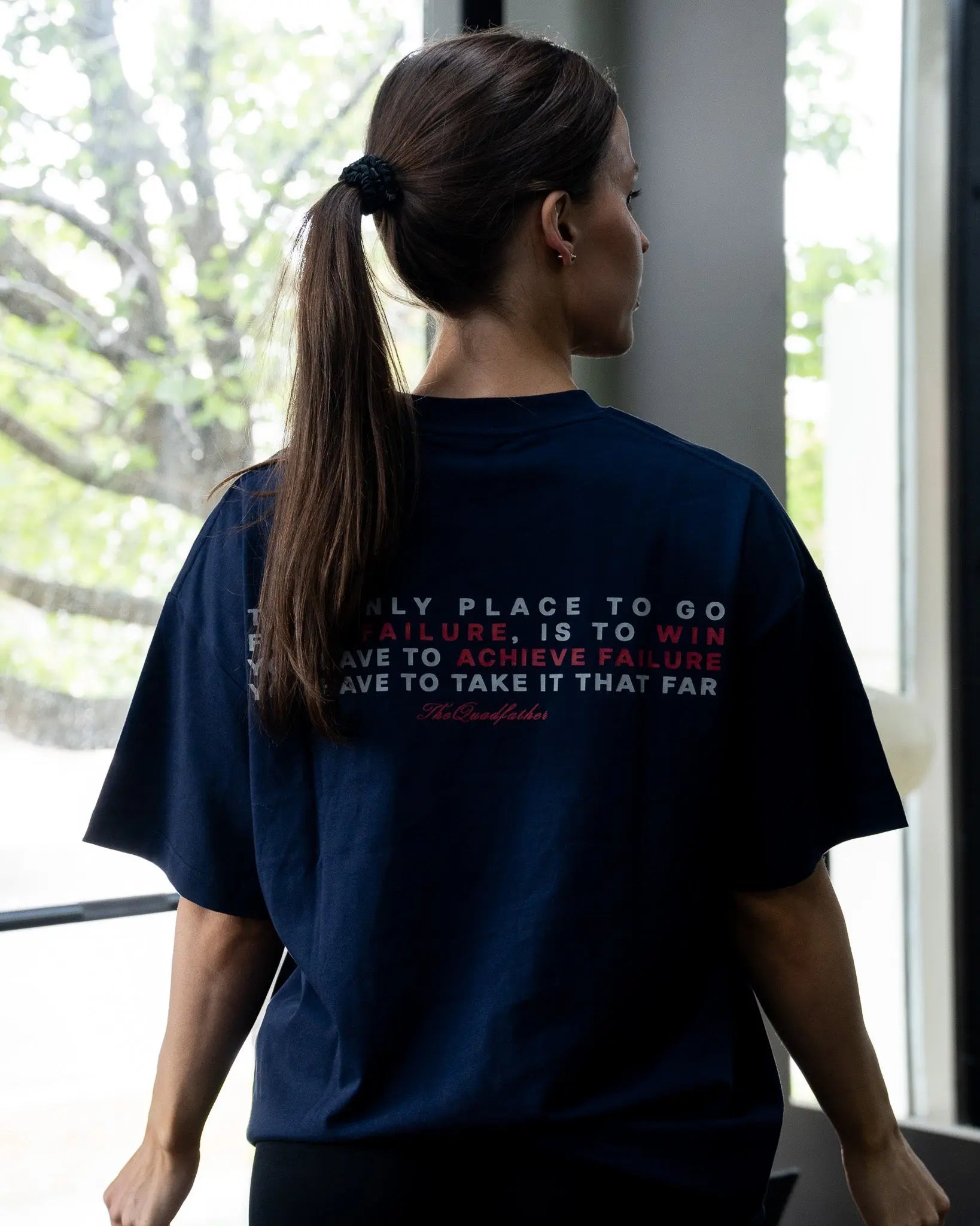 QUADFATHER OVERSIZED TEE IN SAPPHIRE COVERTHEPUMP