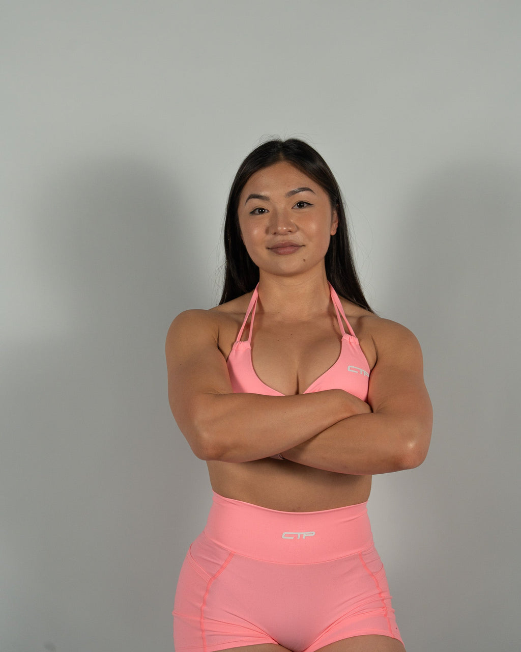 CTP “ASTRA” SPORTS BRA IN NEON PINK COVERTHEPUMP