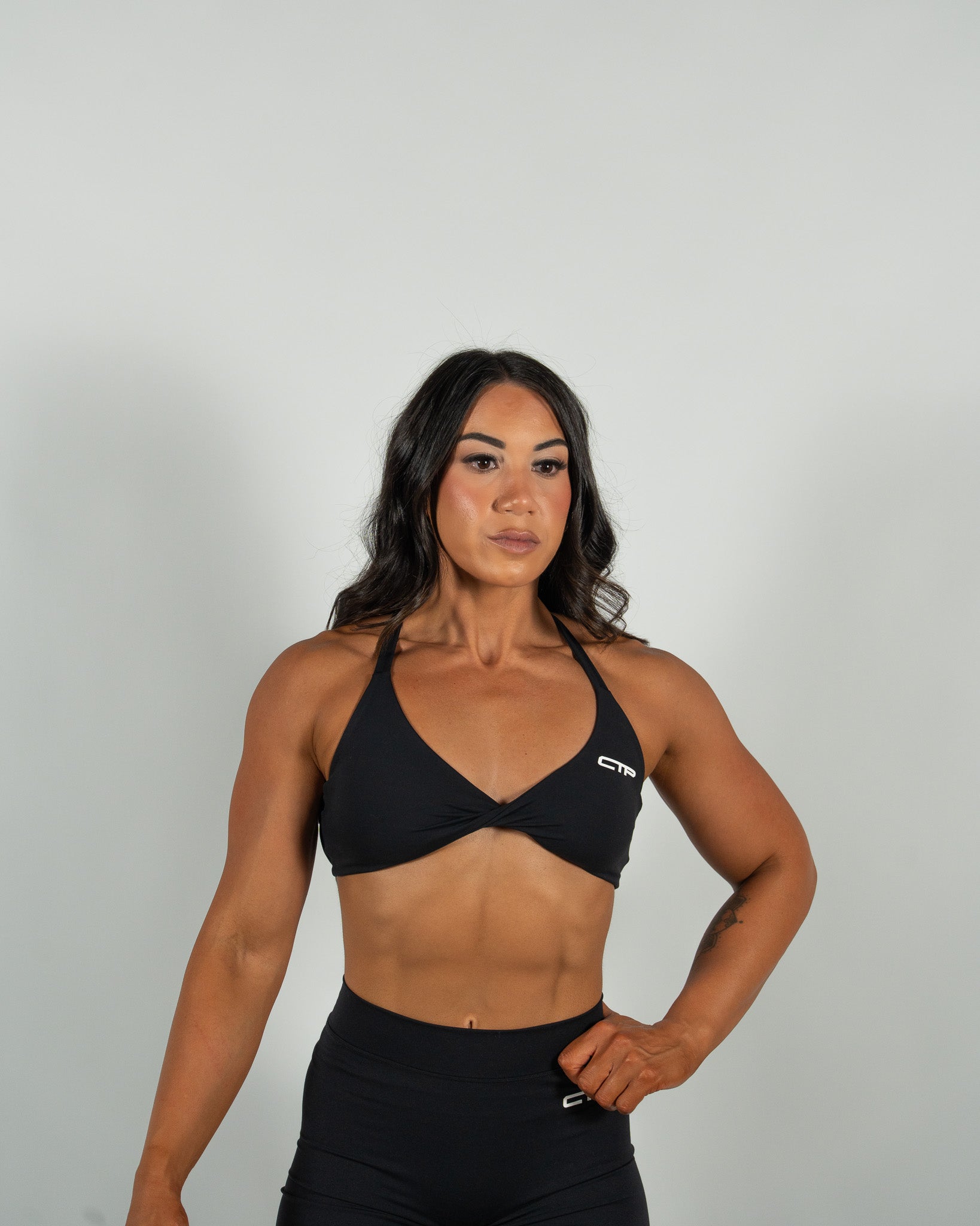 CTP “ELEVATE” SPORTS BRA IN RAVEN COVERTHEPUMP