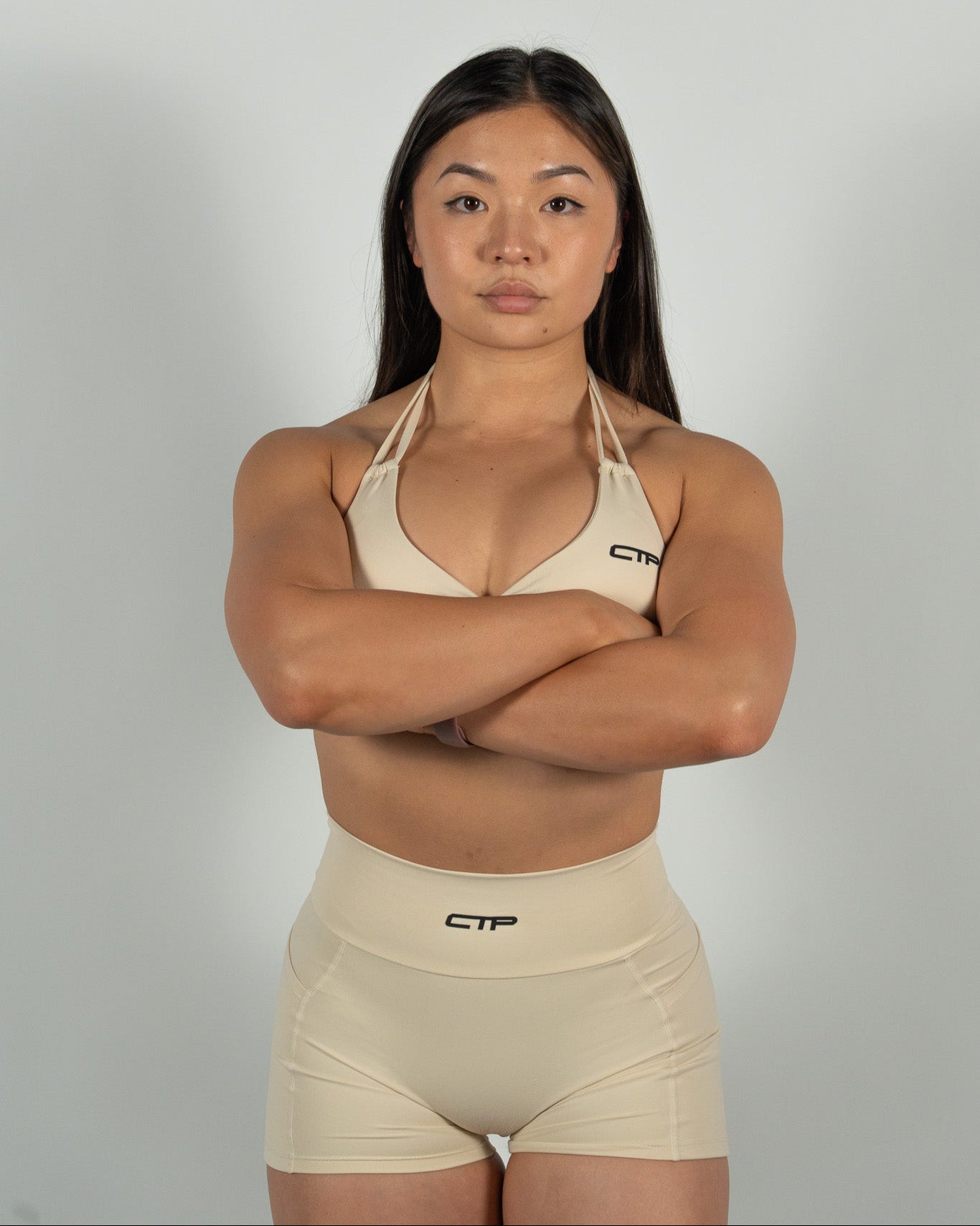 CTP “ASTRA” SPORTS BRA IN CREAM COVERTHEPUMP