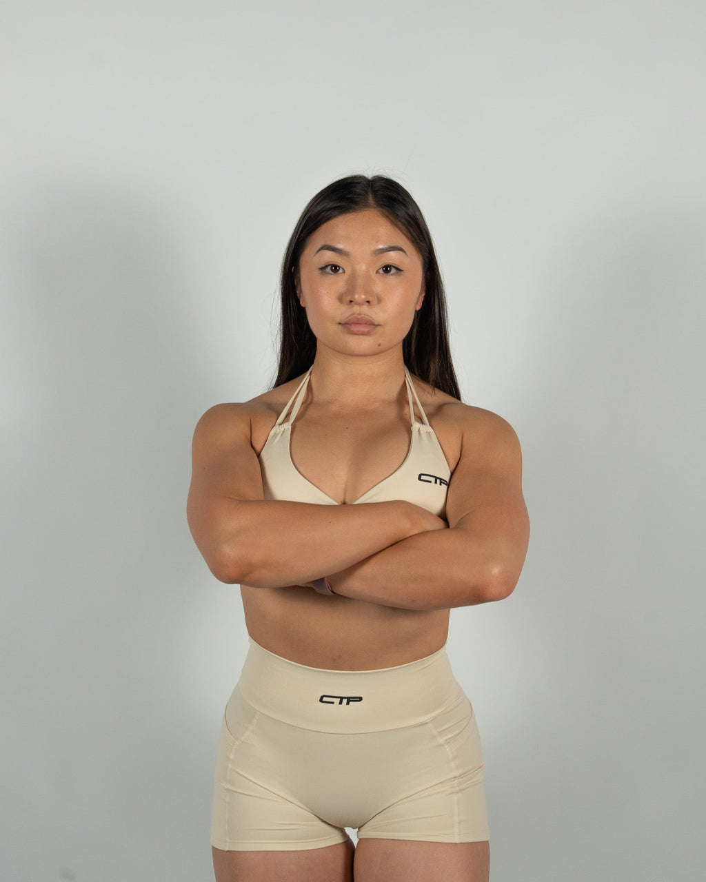 CTP “ASTRA” SPORTS BRA IN CREAM COVERTHEPUMP