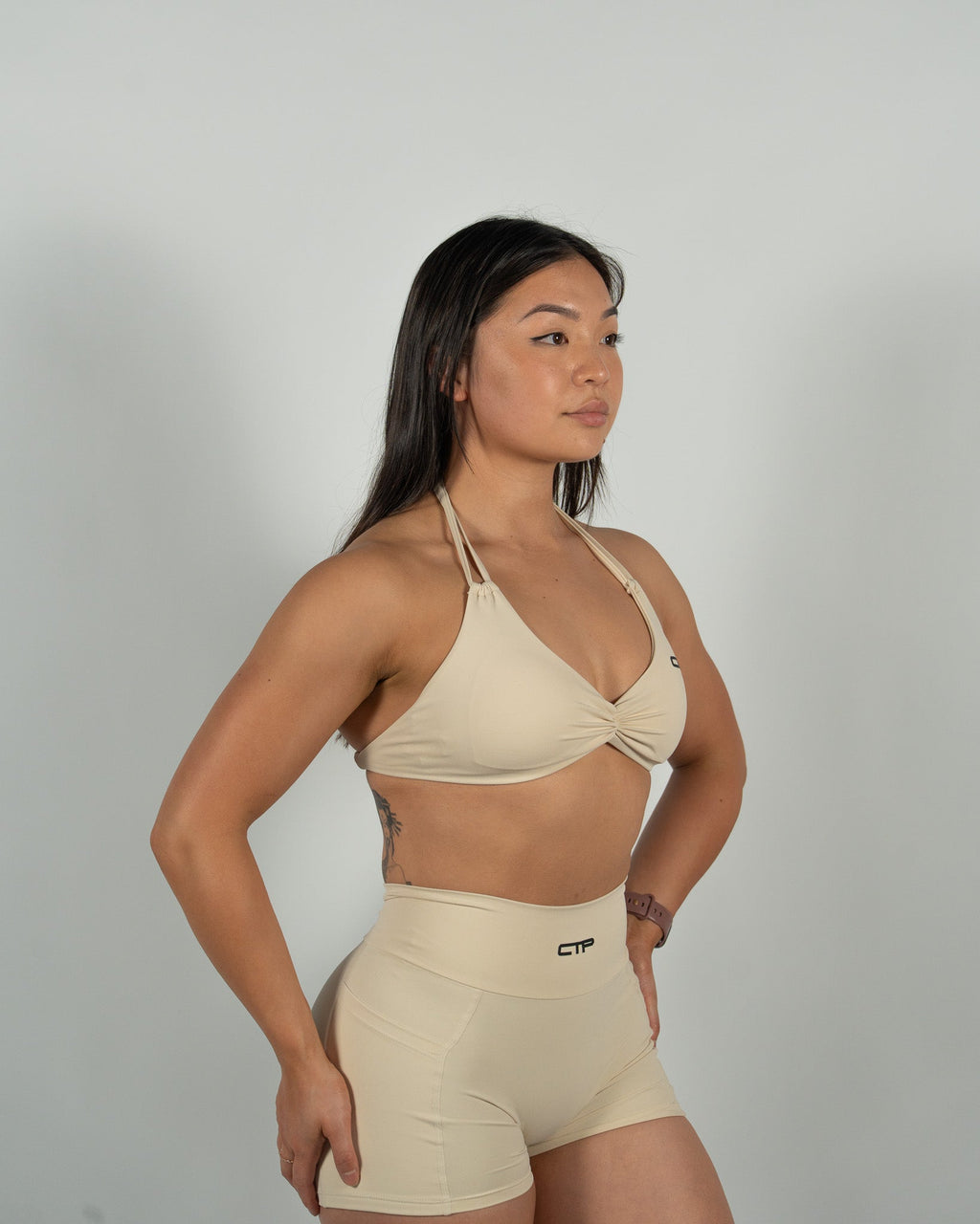 CTP “ASTRA” SPORTS BRA IN CREAM COVERTHEPUMP