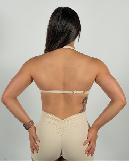 CTP “ASTRA” SPORTS BRA IN CREAM COVERTHEPUMP