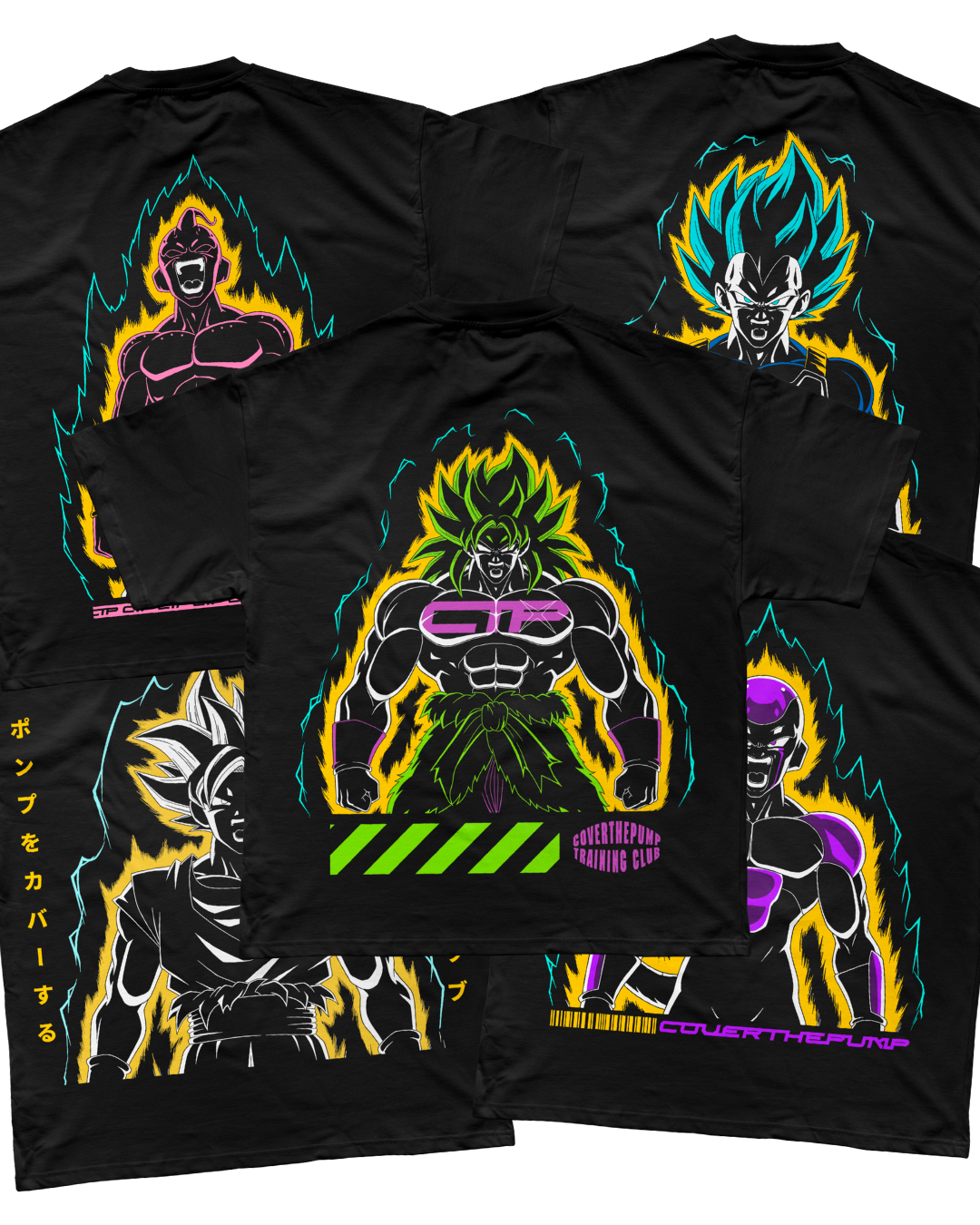 CTP x DBZ: Volume 1 Bundle Coloured Edition (5 Tees) COVERTHEPUMP