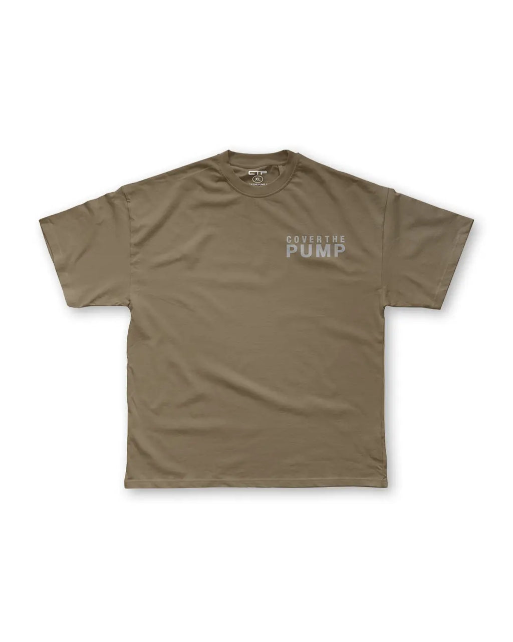 UNCROWNED OVERSIZED TEE IN TIMBER COVERTHEPUMP