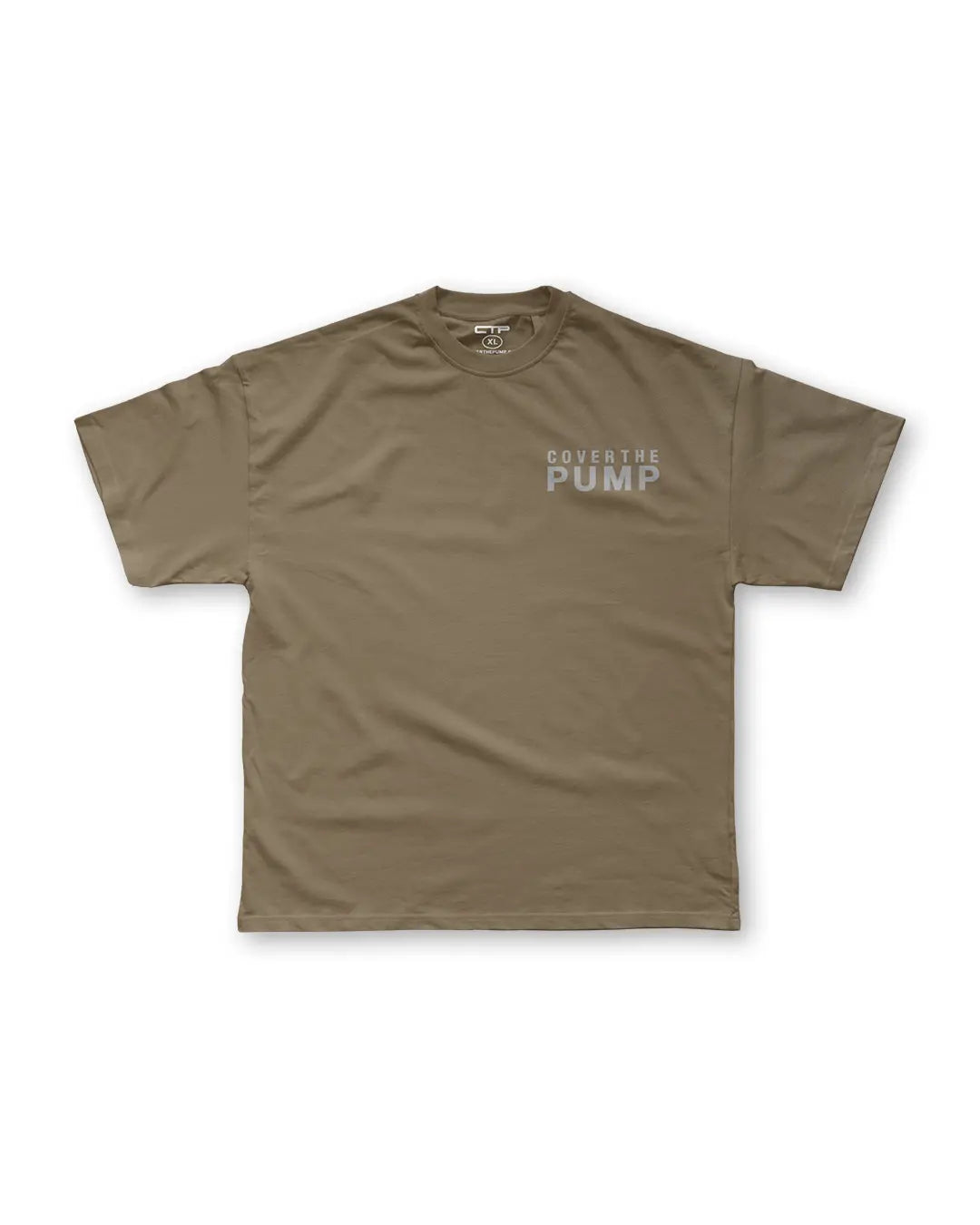 UNCROWNED OVERSIZED TEE IN TIMBER COVERTHEPUMP