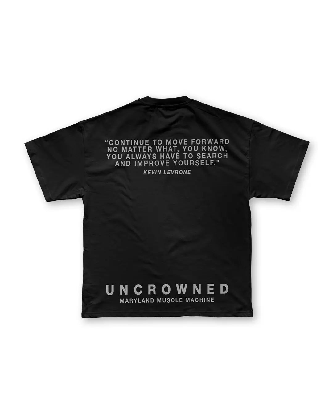 UNCROWNED OVERSIZED TEE IN BLACK COVERTHEPUMP